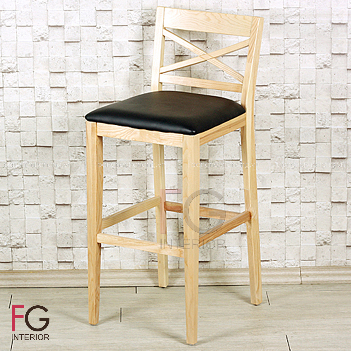 Ghế bar gỗ đệm JOEa